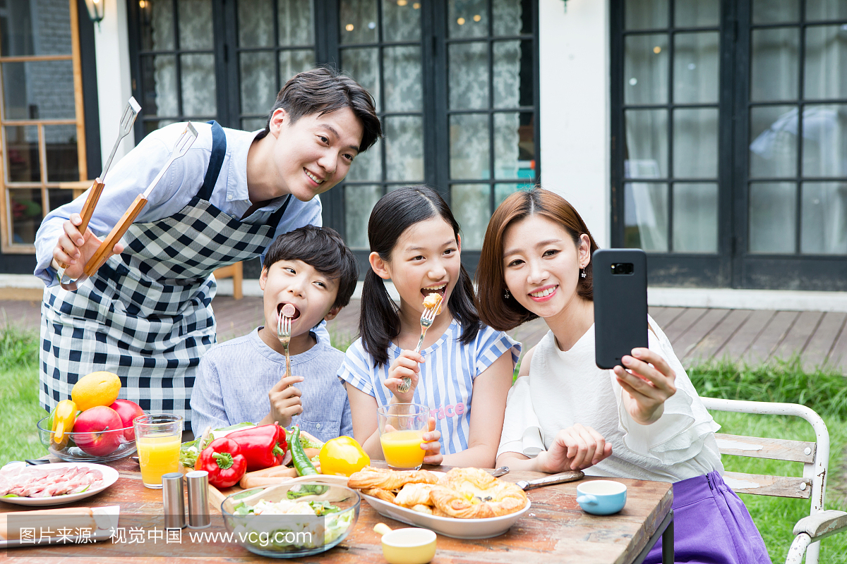 家庭,家庭的,小康,家庭照