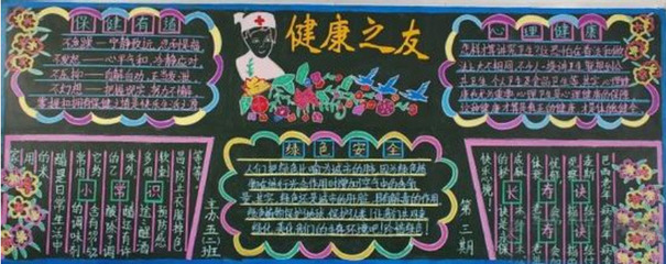 健康与安全黑板报