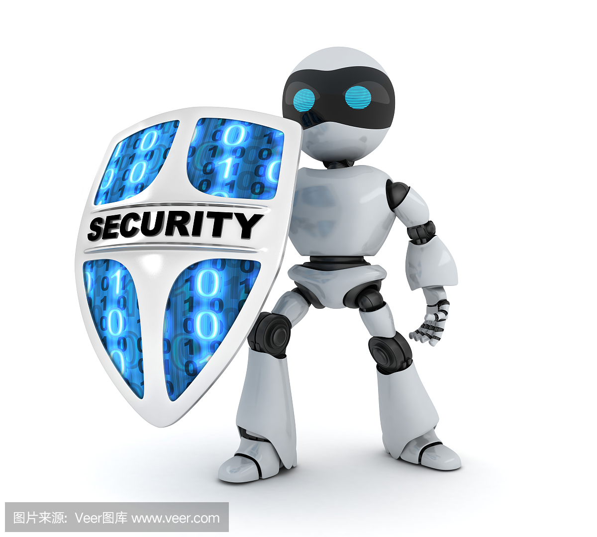 现代机器人和盾牌安全