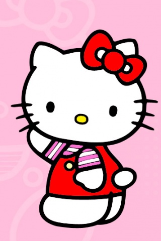可爱卡通猫咪hello kitty iphone手机壁纸下载3-42kb