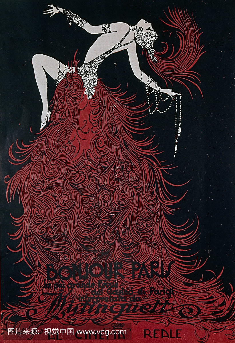 ourgeois,被称为Mistinguett(1872-1956),巴黎的