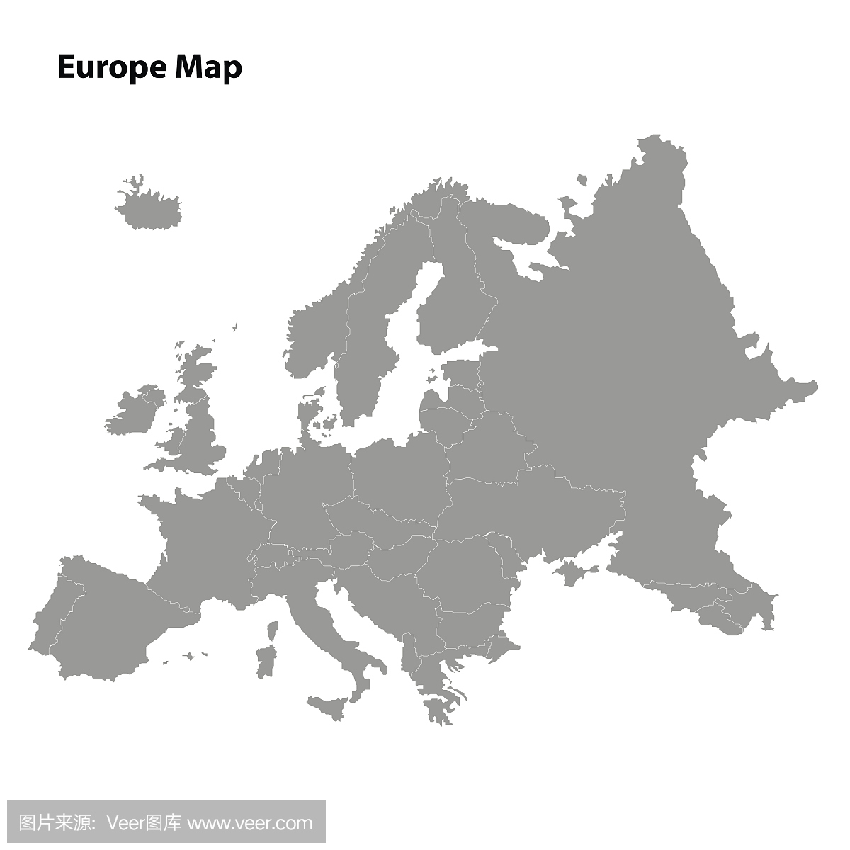 欧洲旅游地图中文版, 欧洲电子地图全图高清版,欧洲旅游景点地图 1031