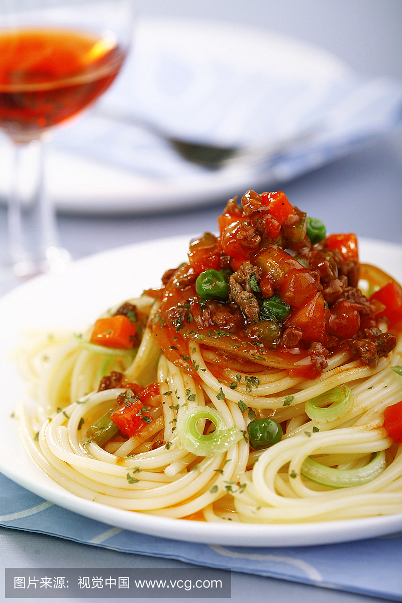 意大利番茄牛肉面,意大利式炸酱面,肉末番茄芝