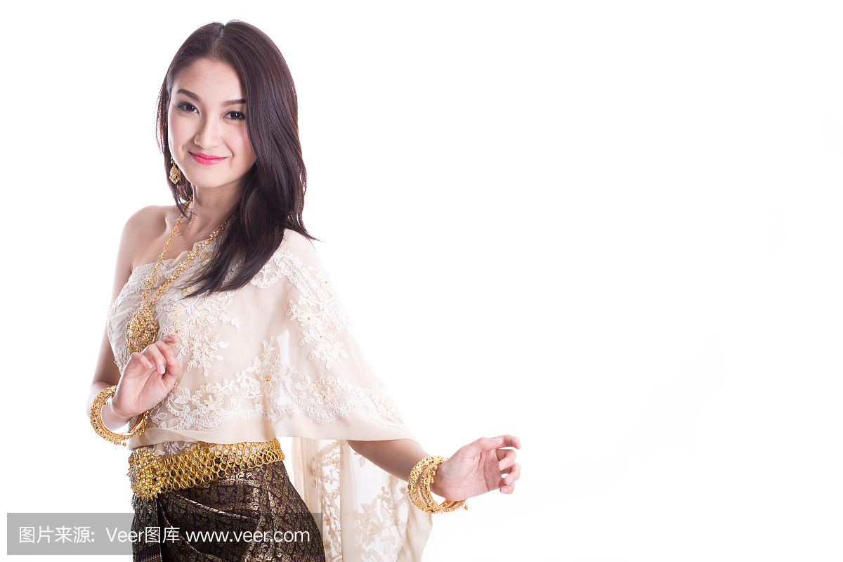泰国女性穿泰式传统服饰