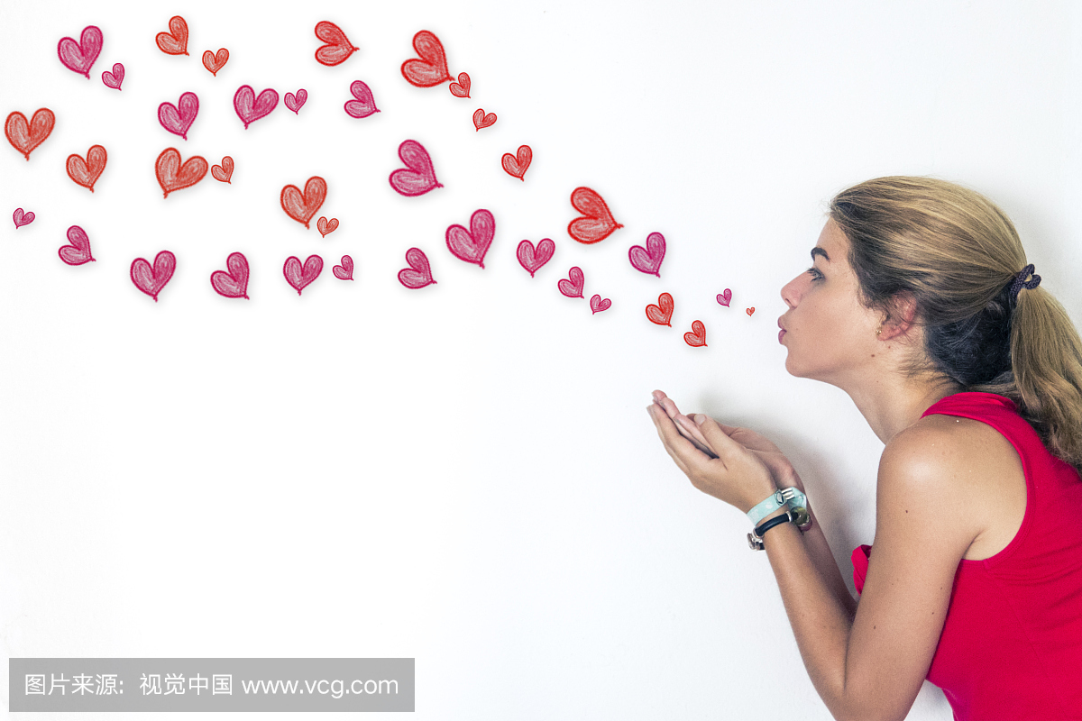 飞吻,飞吻某人,给某人飞吻,青年文化