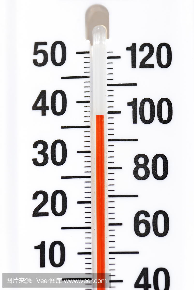 热!温度计 - 100华氏度,37摄氏度