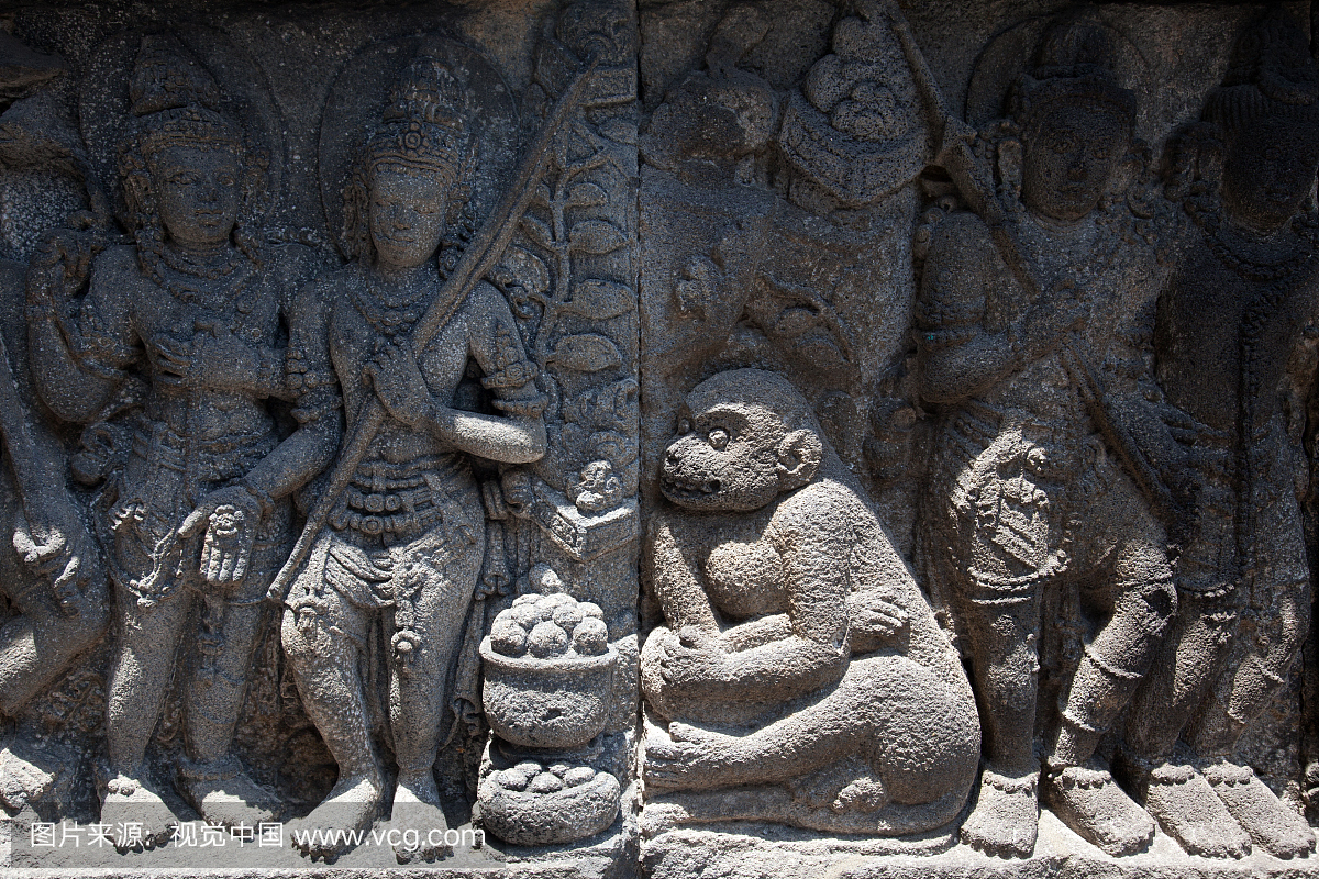 雕刻石浮雕,普兰巴南神庙