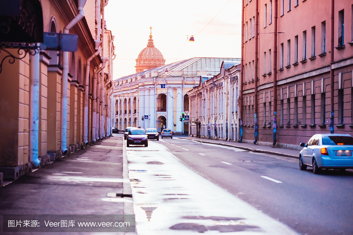 水平画幅,建筑,圣彼得堡,人