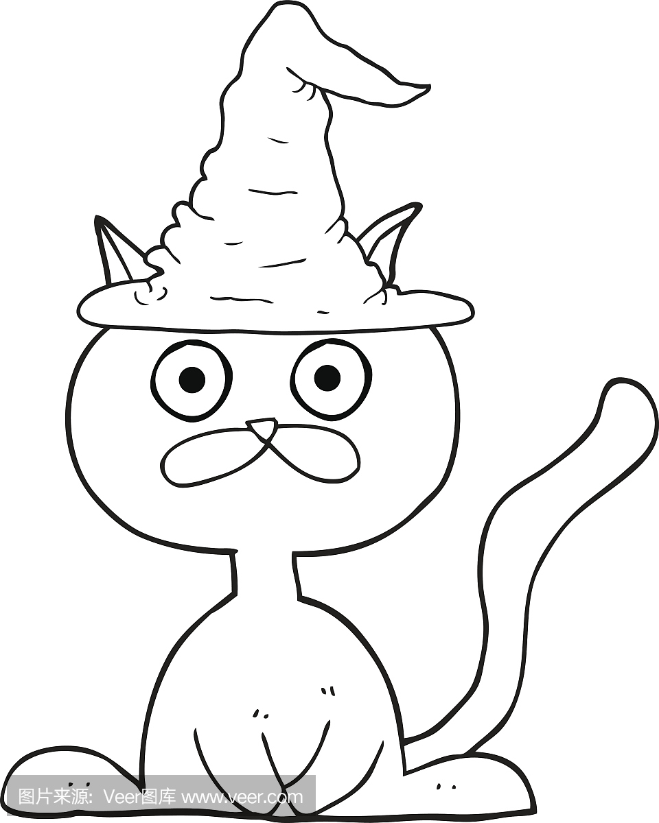 巫婆帽,女巫的帽子,巫师的帽子,圆锥型的帽子