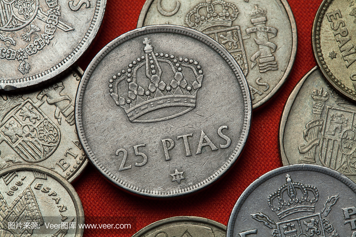 西班牙的硬币西班牙皇冠