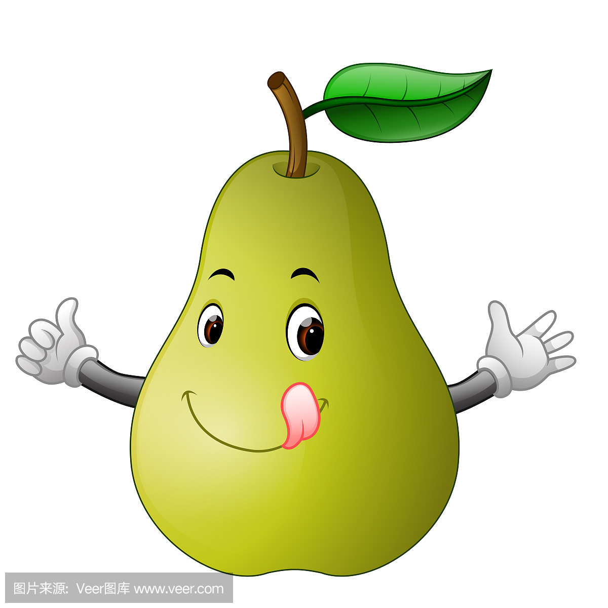 pear with face