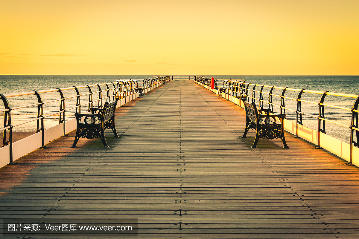 萨尔特本,英国度假胜地,英国城市,海岸线