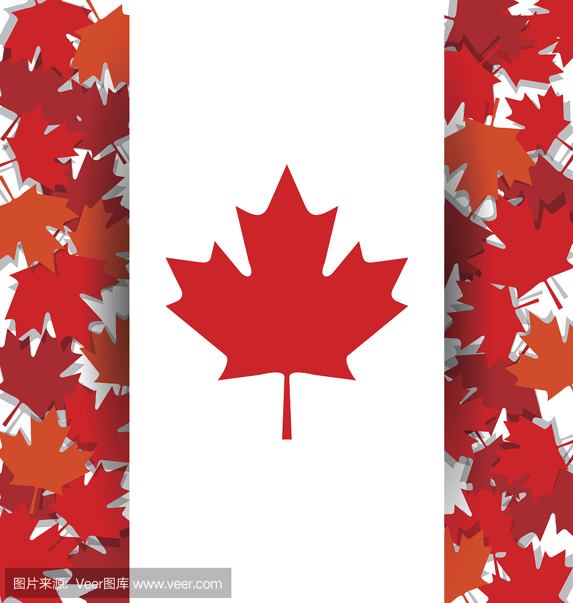 枫叶背景为加拿大国庆节